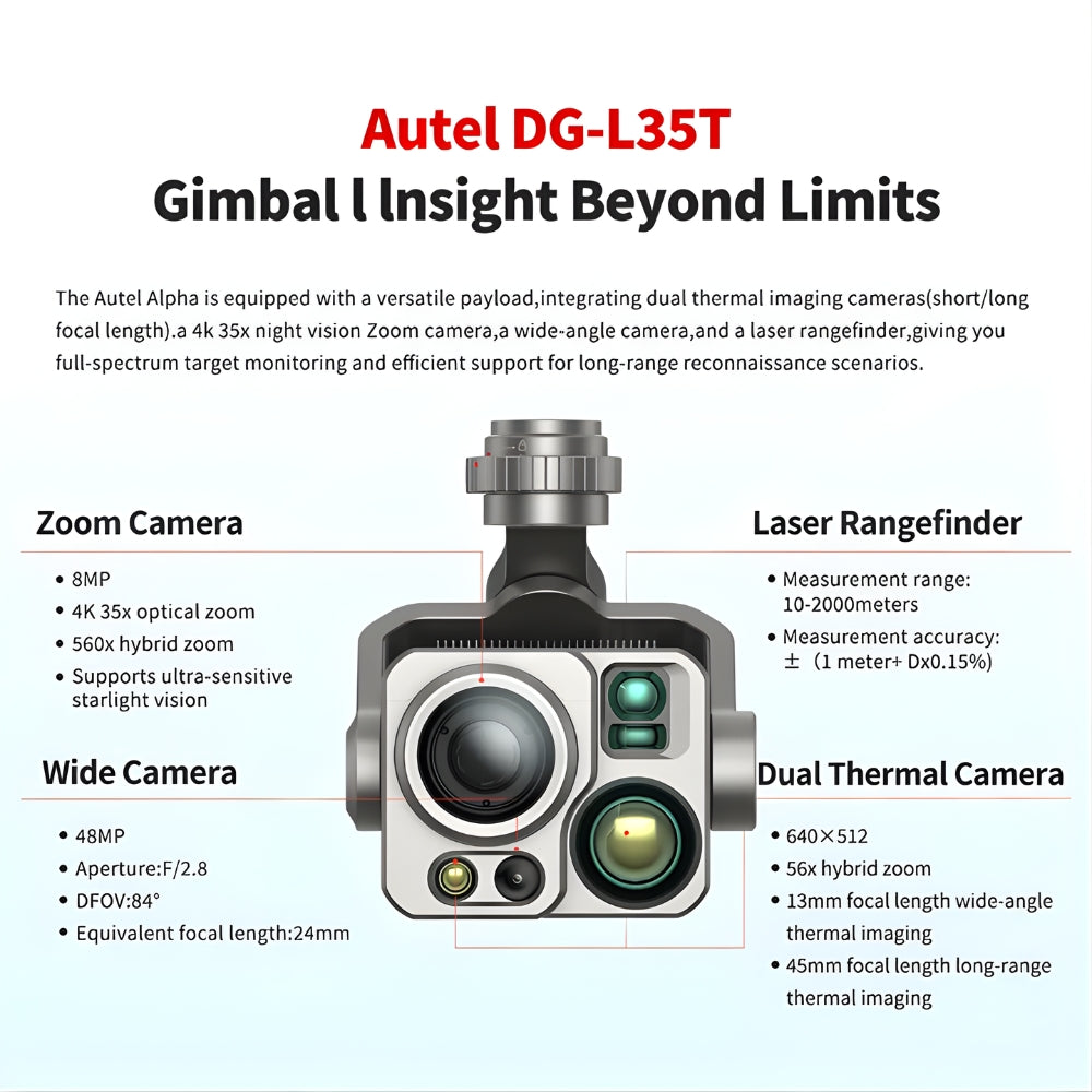 Autel Robotics Alpha Industrial Drone with DG-L35T Gimbal Camera