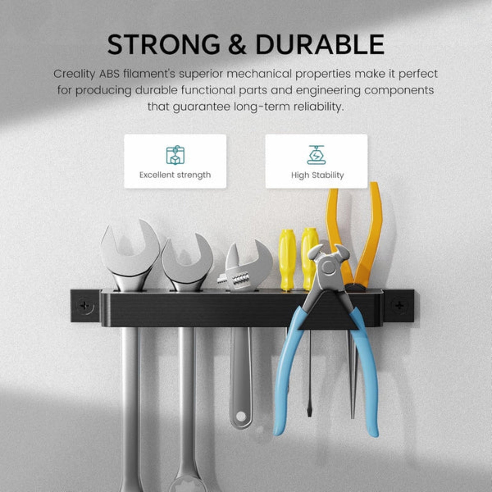 Creality ABS 1.75mm 3D Filament Durable Heat Resistant FDM Compatible Smooth Prints