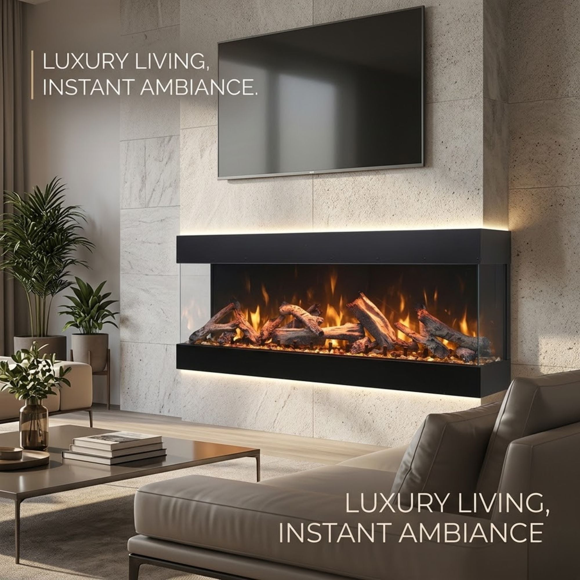 Amantii TRU VIEW Bespoke Electric Fireplace