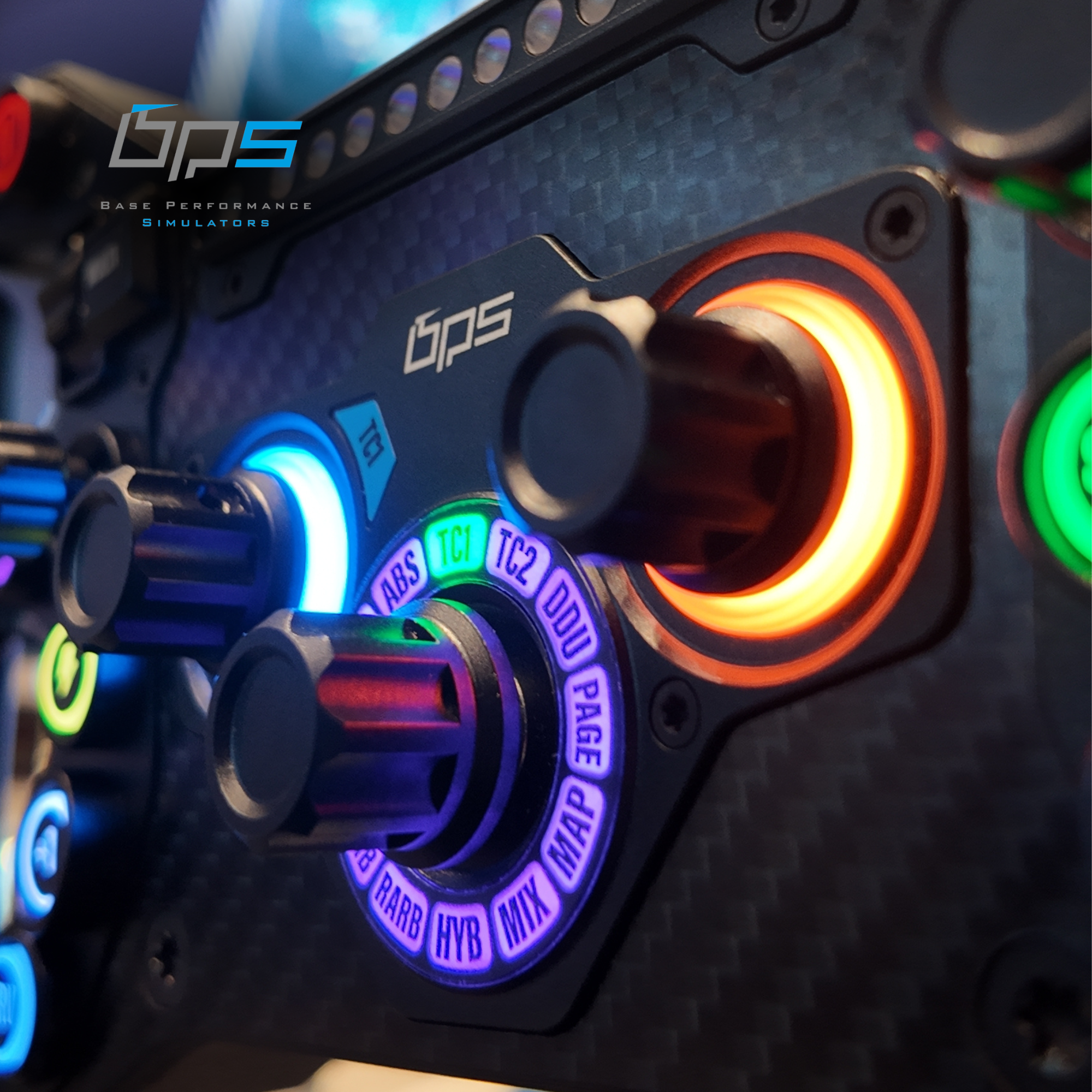 BPS FW1R Formula Wheel 1 Pro Sim Racing Carbon Fiber RGB Esports Wheel V1.0
