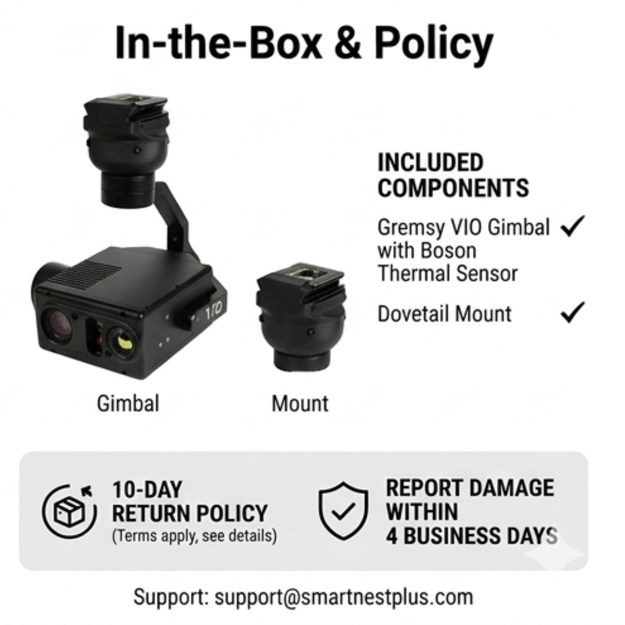 Inspired Flight Gremsy VIO IF1200A Payload - Drone Thermal & Visual Gimbal Camera System