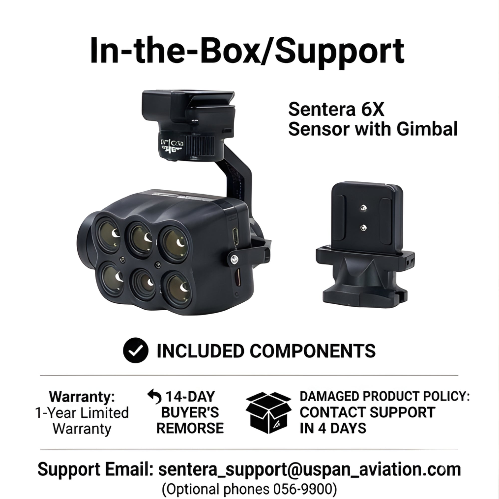 Inspired Flight Sentera 6X IF1200A Payload - Drone Mapping Camera System