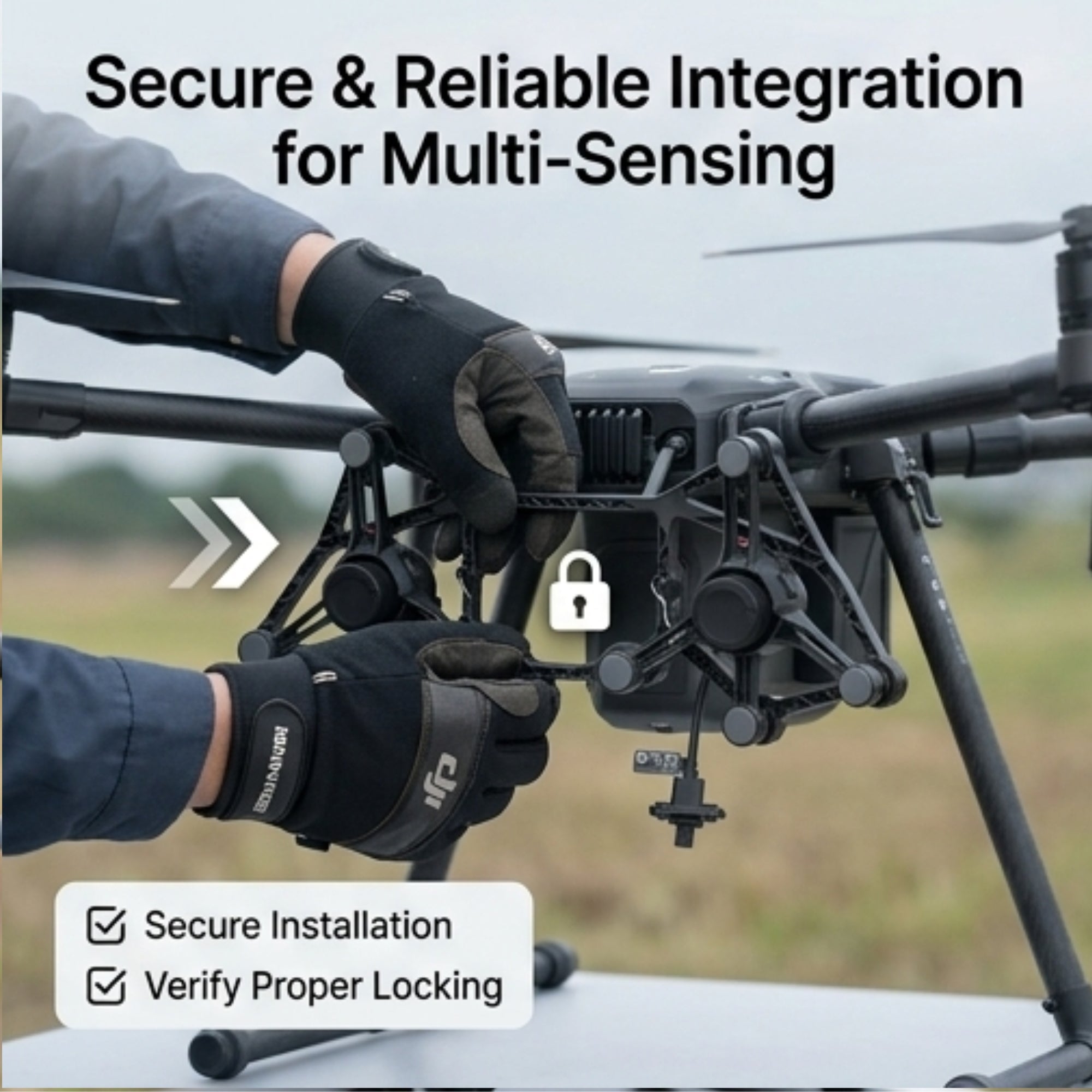 DJI M400 Dual Gimbal Connector Attach 2 Payloads for Inspections & Use