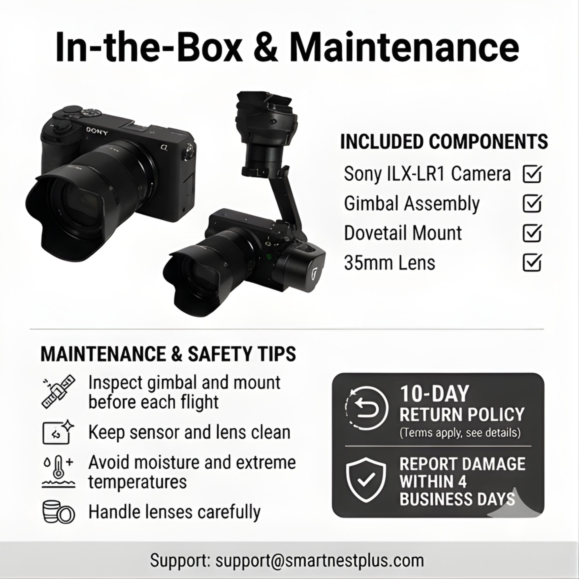 Inspired Flight Sony ILX-LR1 IF800 Payload - Camera Drone Imaging System