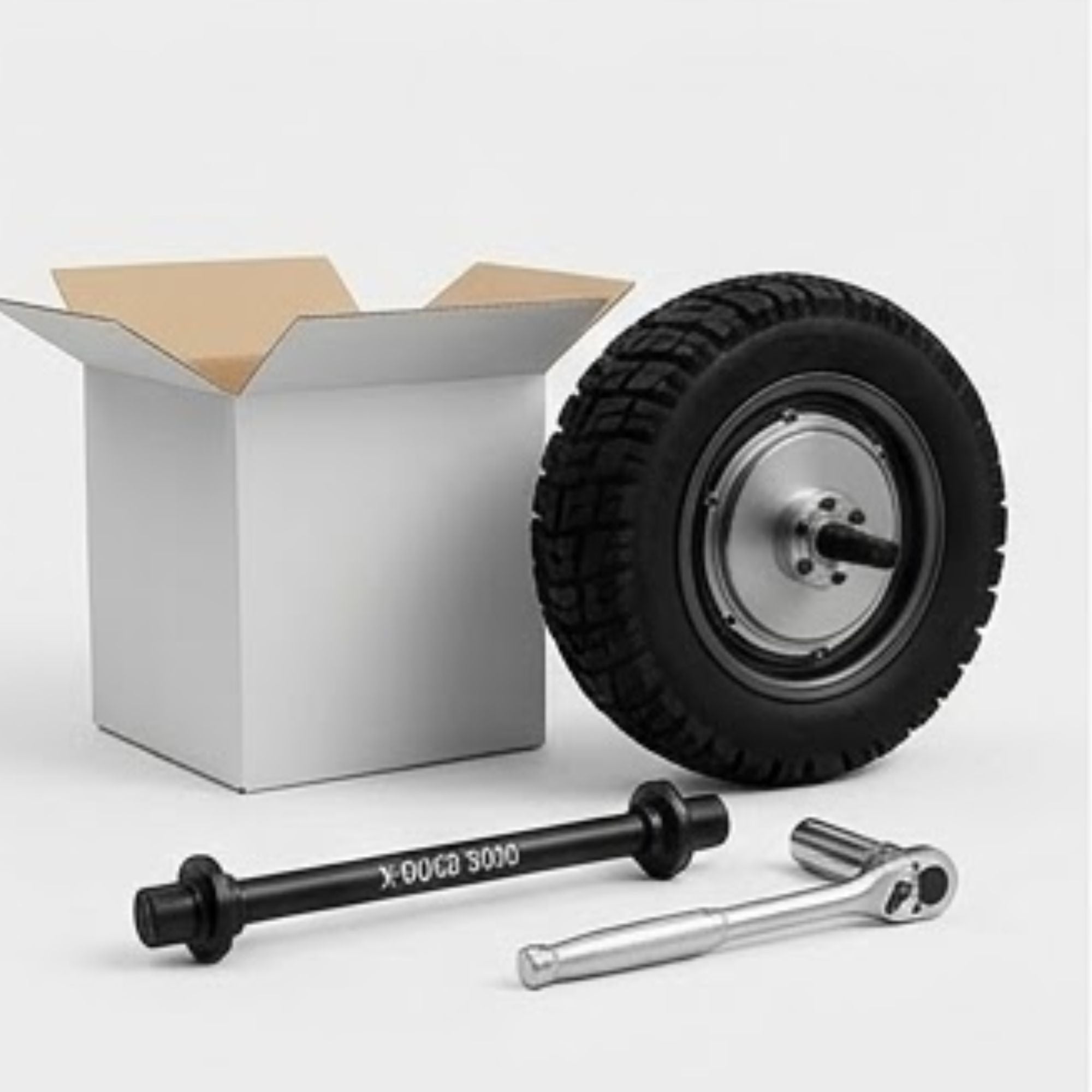 RIGHT MOTOR & WHEEL | 10" x 3.5" | X-QUAD 3000