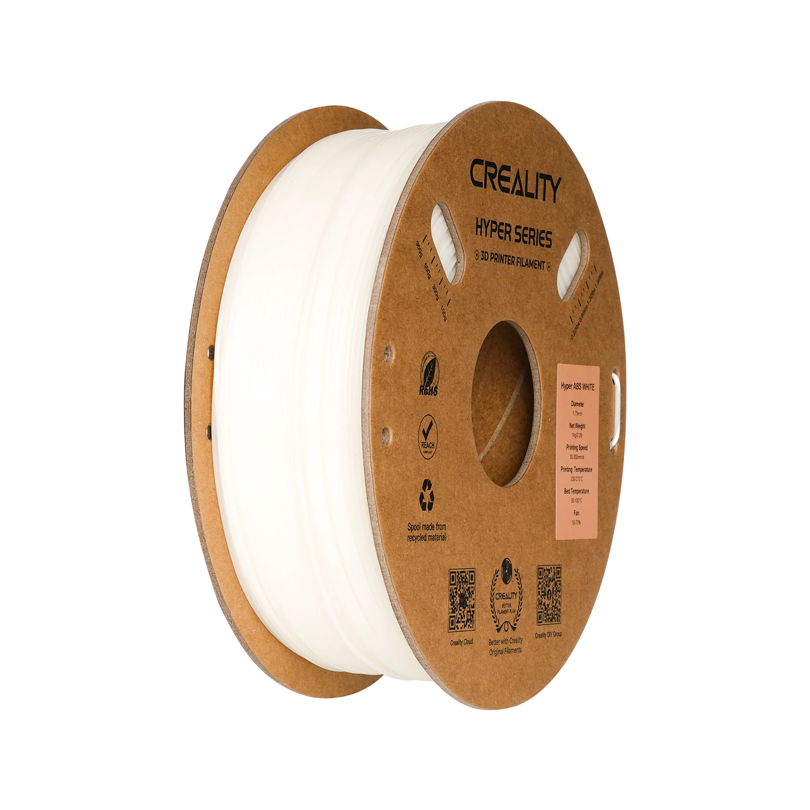 Creality Hyper ABS 1kg 3D Filament Fast Print - High Strength with Durable Hyper Series