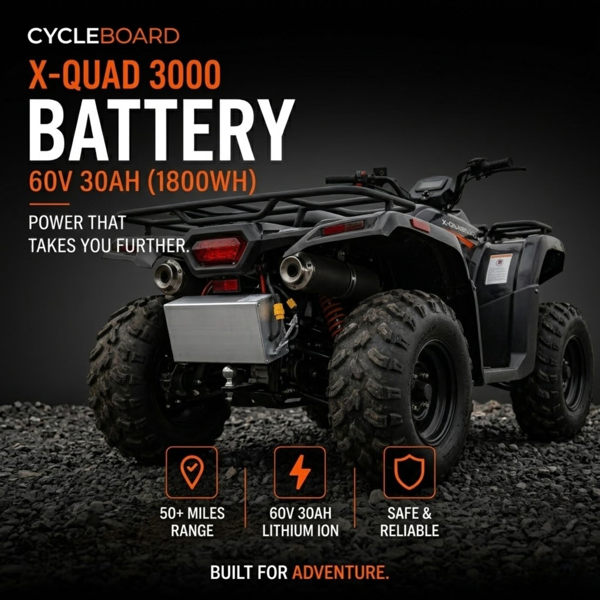 BATTERY | X-QUAD 3000 | 60V 30AH