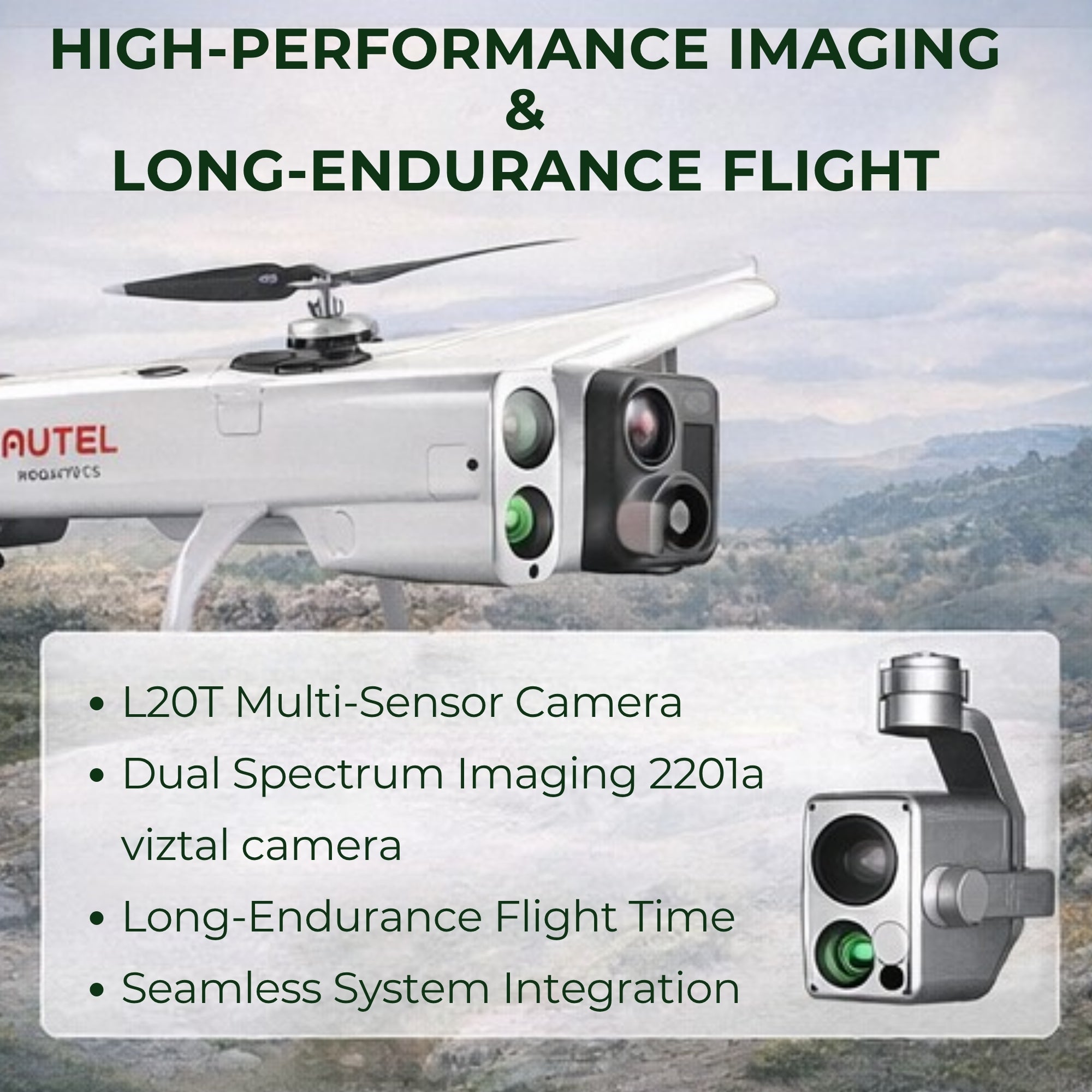 Autel Dragonfish Standard with L20T Payload Camera