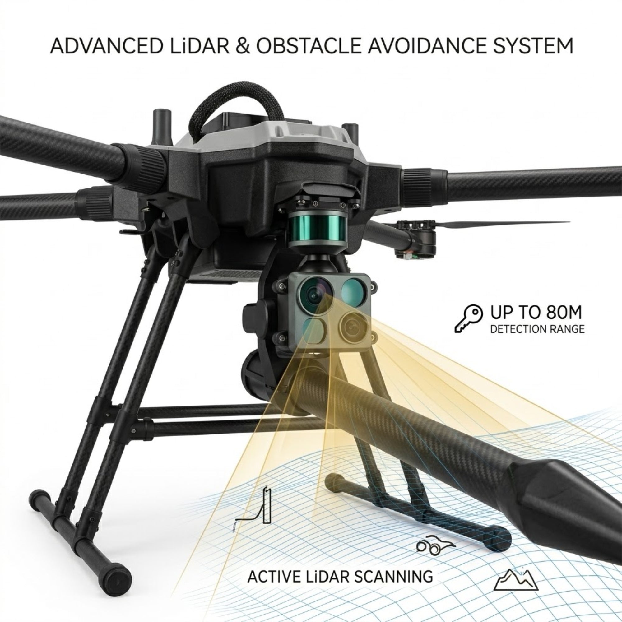 ABZ Innovation L10 Pro Spraying Drone LiDAR Precision Agriculture Field Sprayer