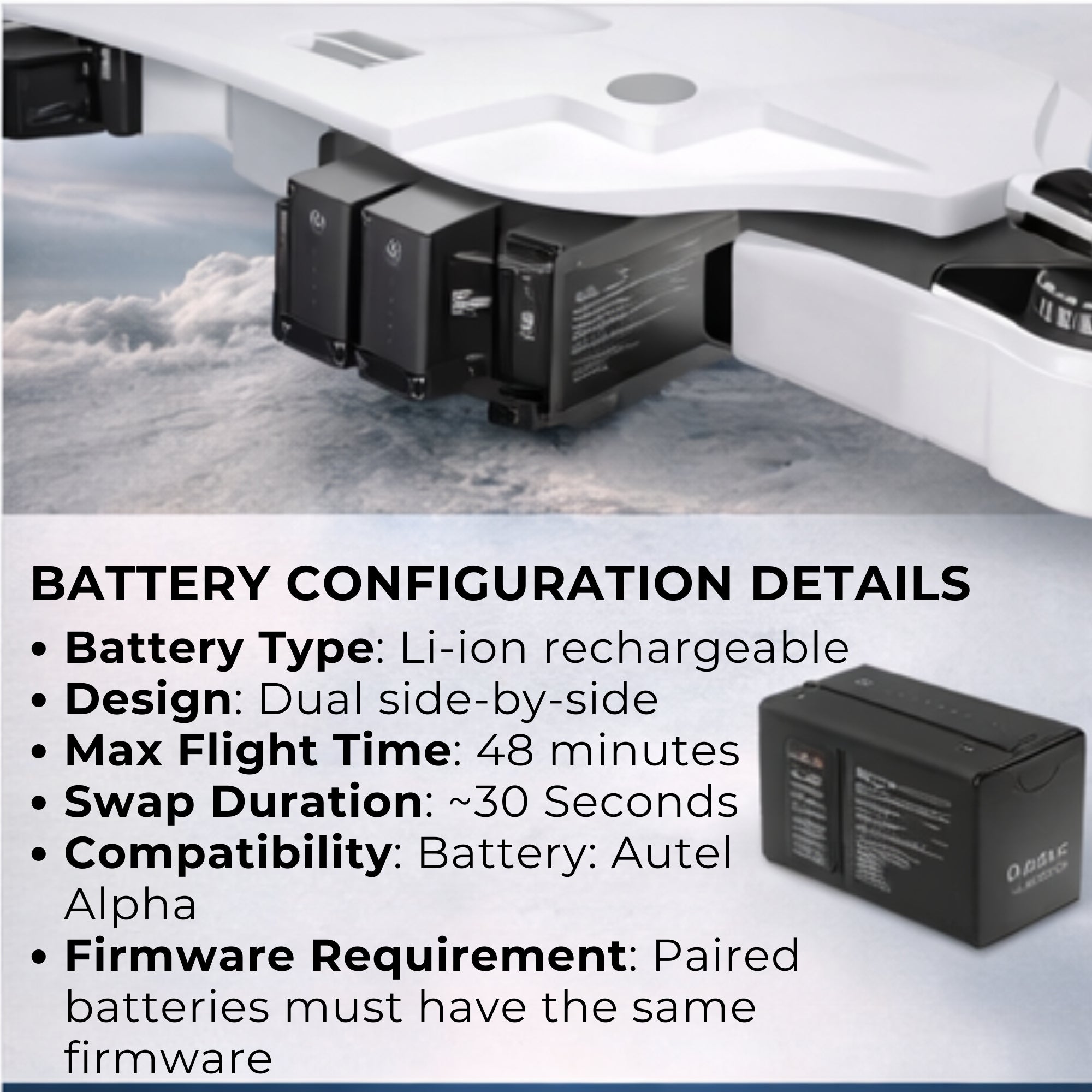 Autel Robotics Alpha Battery (2 PCs)