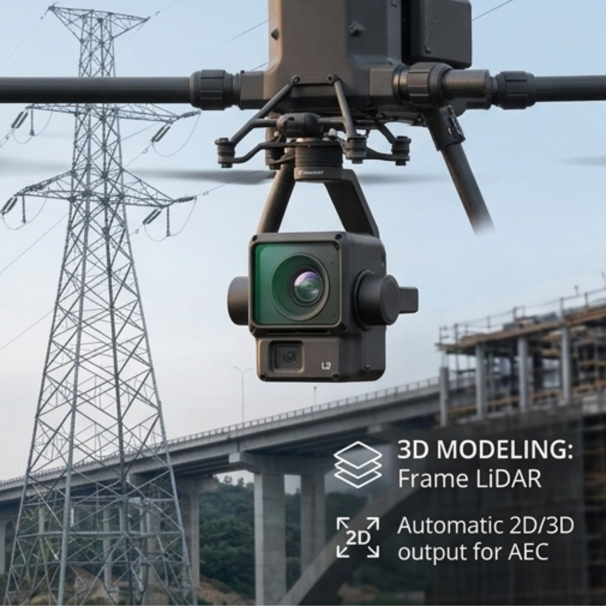 DJI Zenmuse L2 Camera High-Precision LiDAR Surveying Mapping Inspection