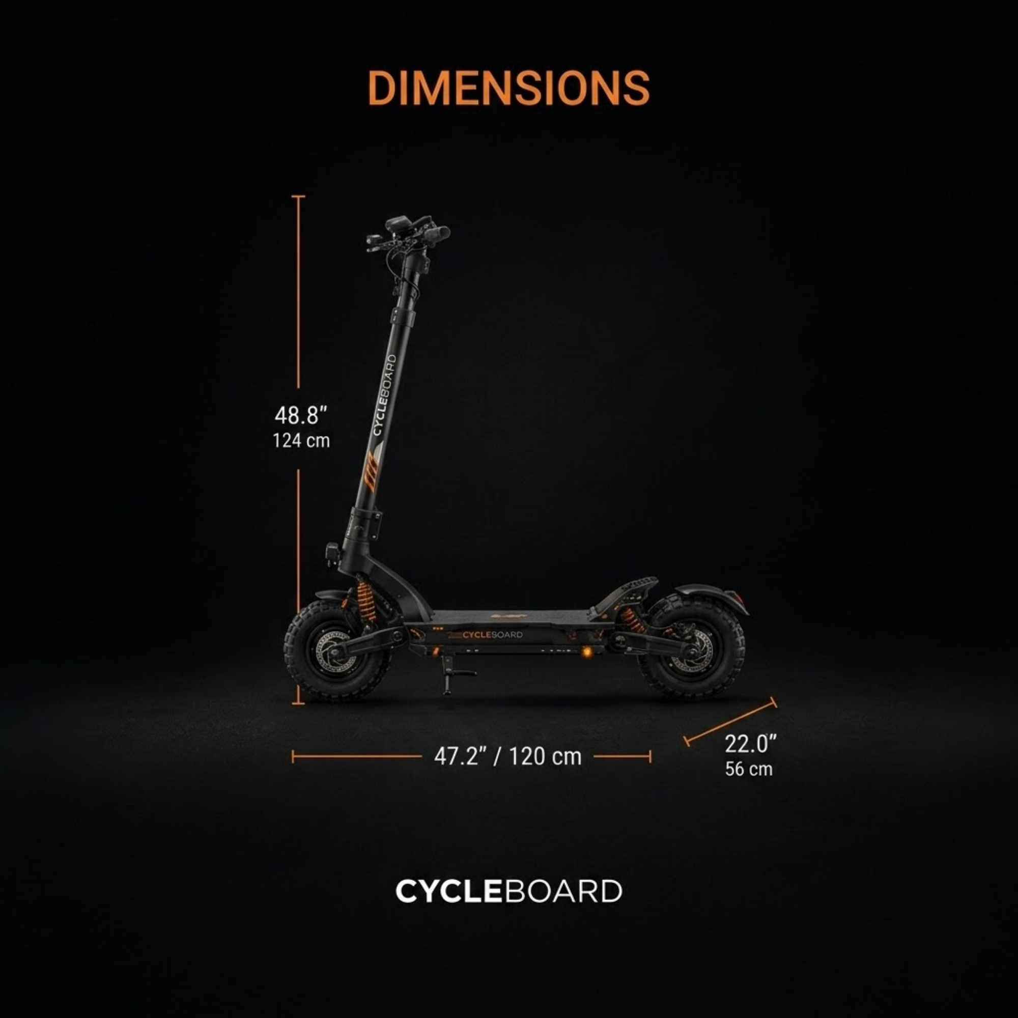 CycleBoard Rover High-Performance Electric Stand-Up Scooter (1800W, 40-Mile Range)