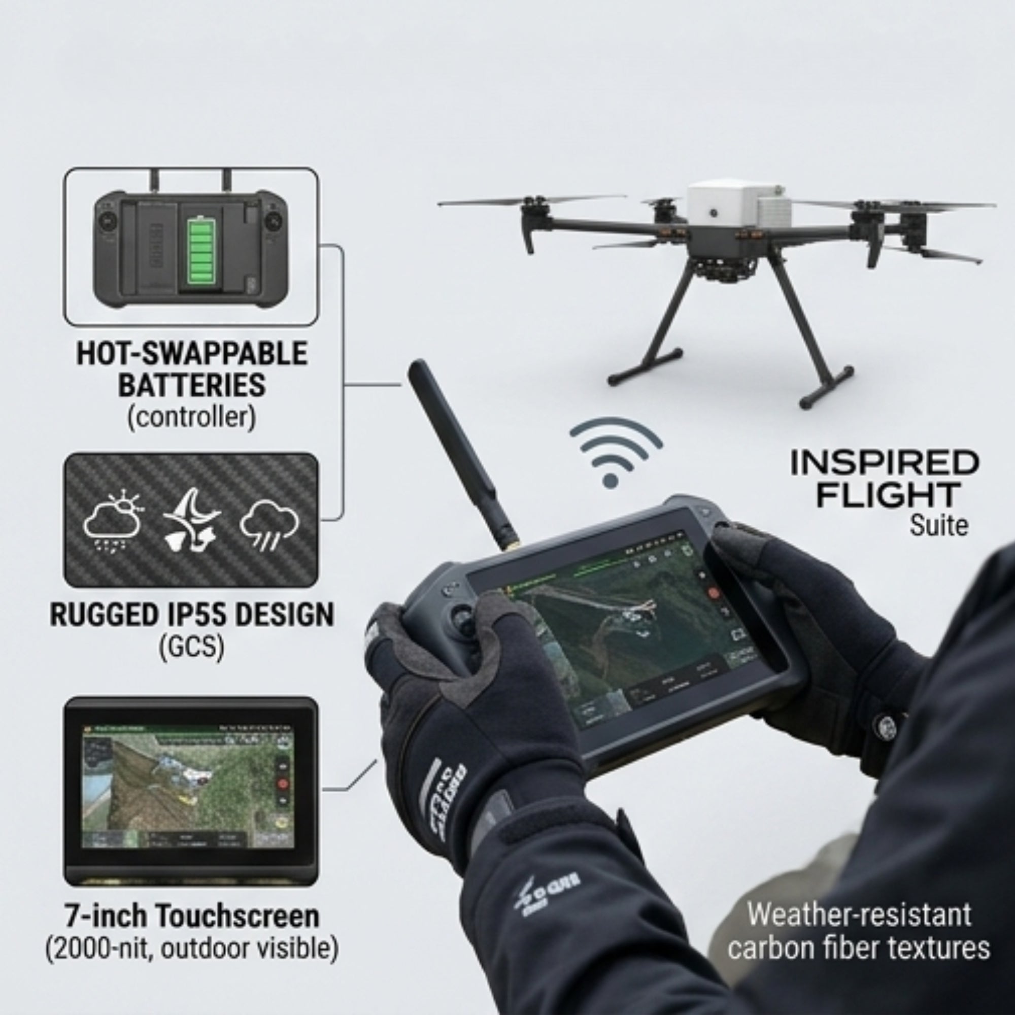 Inspired Flight IF800 GS-One Base Bundle - Drone Ground System Kit