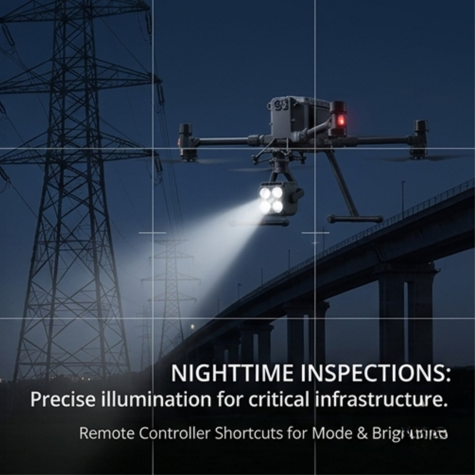 DJI Zenmuse S1 Spotlight Matrice 350/300 Night Rescue Inspection