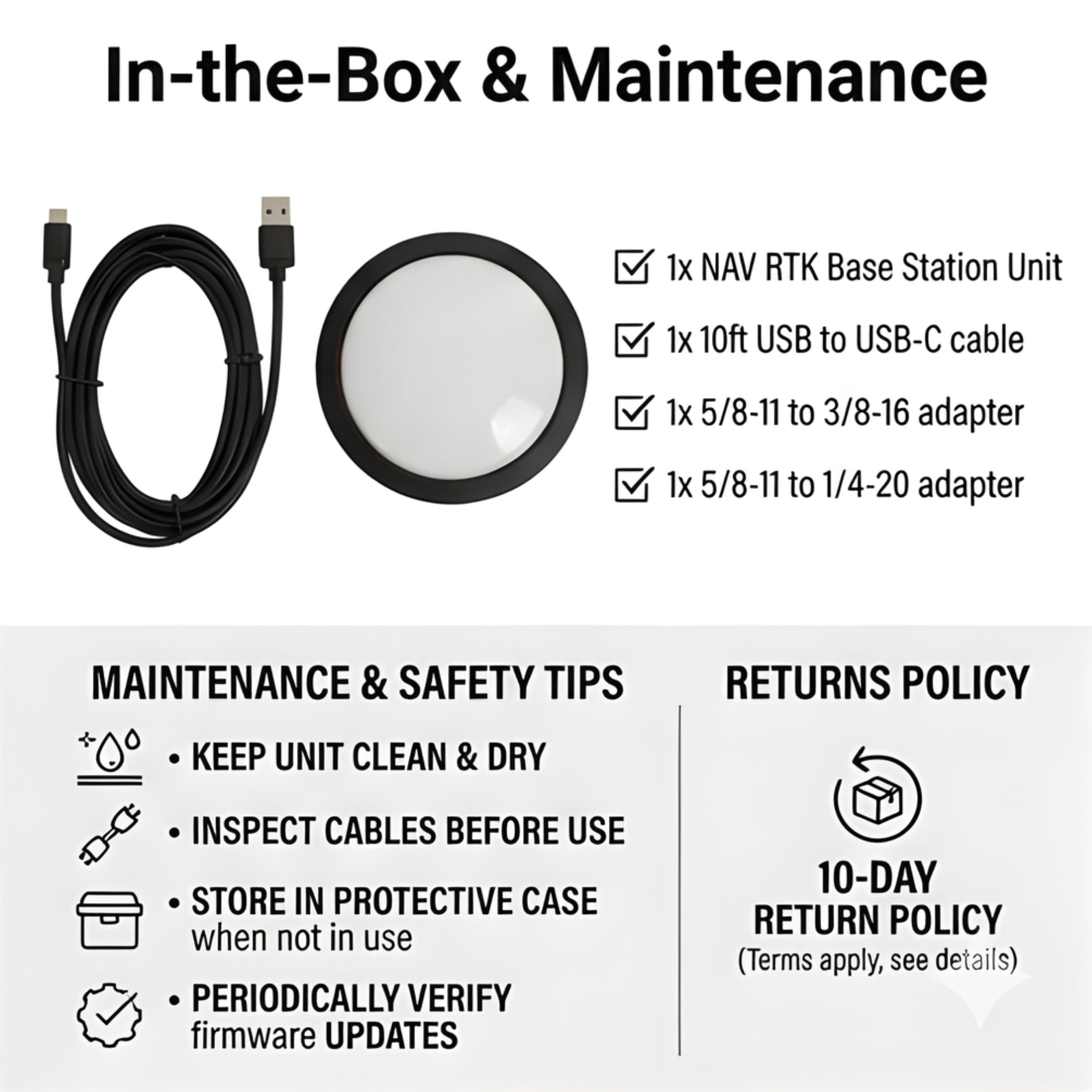 Inspired Flight Navigational RTK Kit - Drone GPS Navigation & Positioning System
