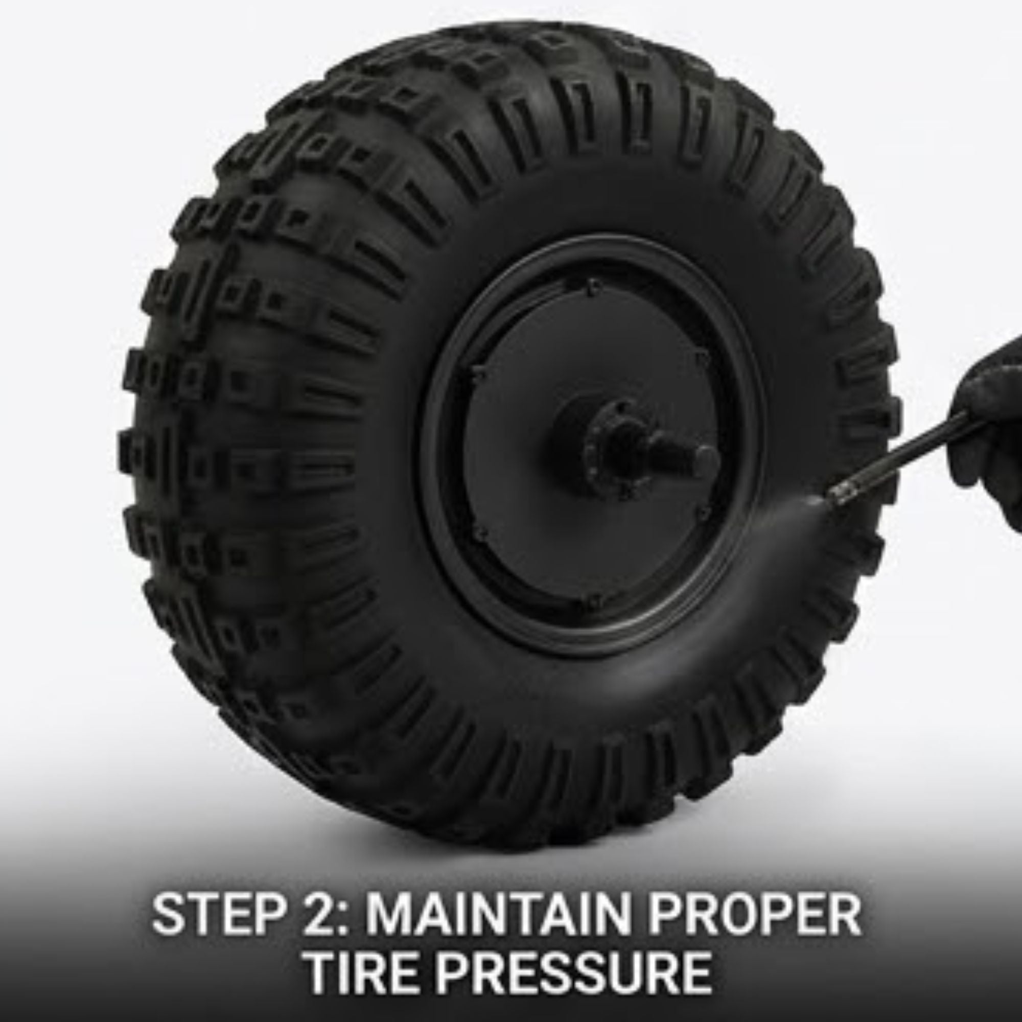 RIGHT MOTOR & WHEEL | 14" x 5" | X-QUAD 3000 & X-QUAD GOLF